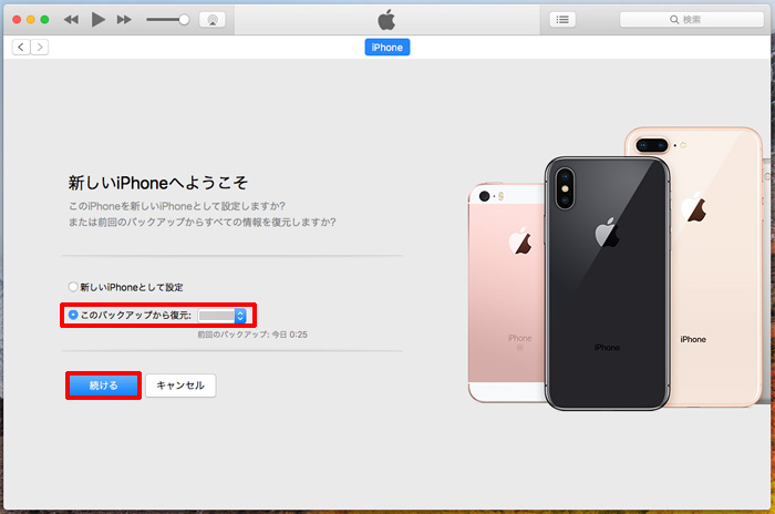 バックアップとiphoneのiosのバージョンが違って 復元できない時の対象方法 Ischool合同会社