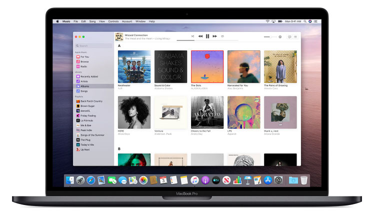 macOS Catalina、Apple Musicアプリ